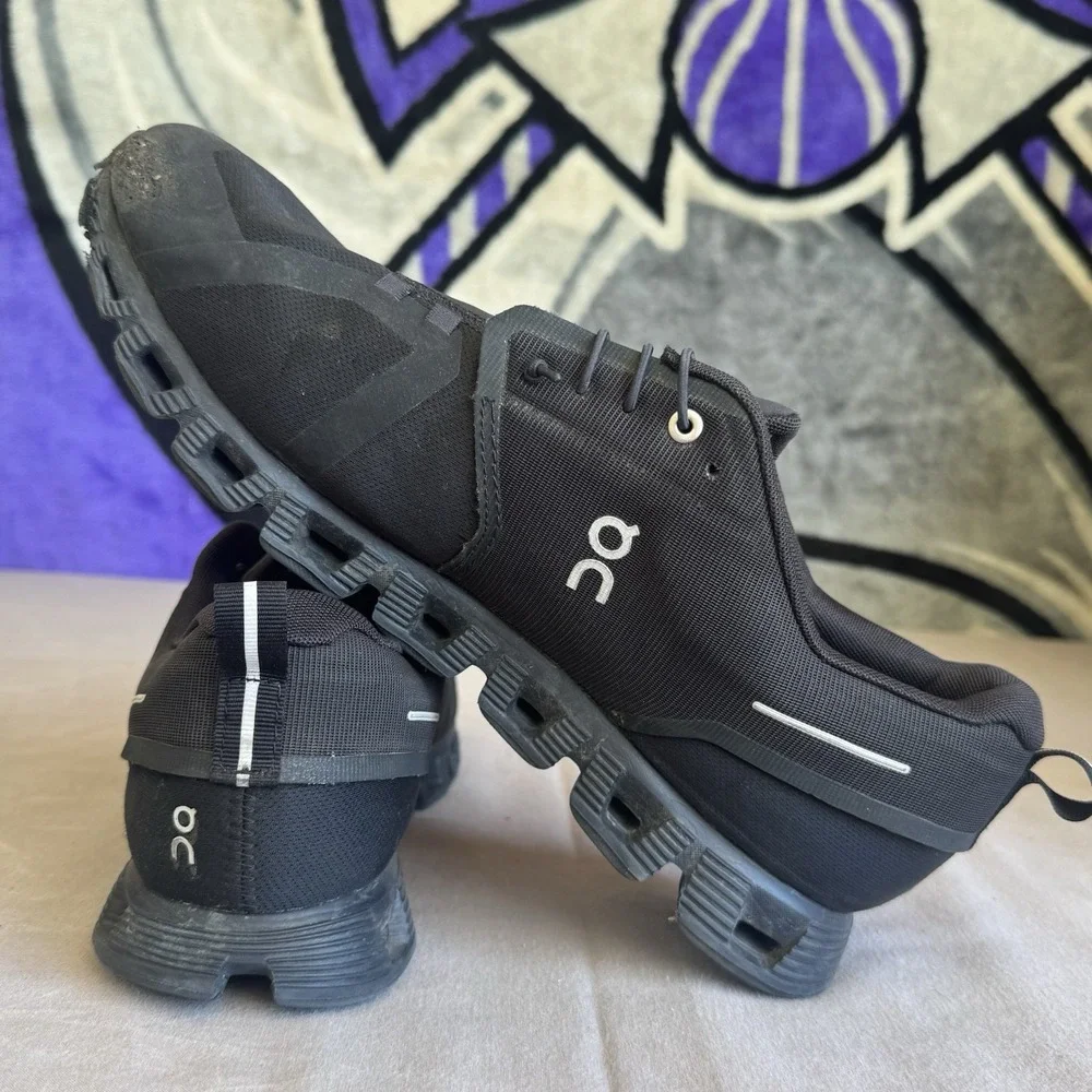 Size 13 - On Cloud 5 Men's Black‎ Running Athletic Shoes Sneakers 59.98986 Rough